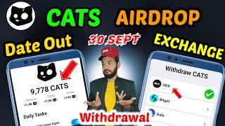 Cats Airdrop & Listed on OKX Bybit | Cats Airdrop & withdrawal  |Cats Airdrop price value exchange