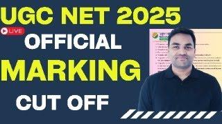 OFFICIAL MARKING  / CUT OFF :- UGC NET 2025 || UGC NET DECEMBER 2024 || UGC NET CUT OFF 2025