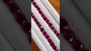 Burmese natural ruby with amazing color and brilliance, more is better #shorts #gemstone