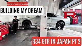 MY R34 GTR GOT NEW NISMO LMGT4 WHEELS!!!