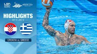 Croatia vs. Greece Highlights | Quarter Finals | European Water Polo Championships 2024