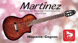 Электроакустика Martinez Hispania Cognac || Гитара с нейлоновыми струнами и эффектами