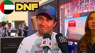 Checo Pérez, Emocionado Tras Su Abandono | Entrevista Abu Dhabi 2024