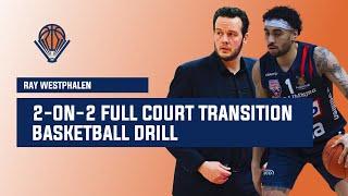 2-on-2 Full Court Transition Small-Sided Game Basketball Drill