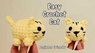 How to crochet a Cute Cat/ Easy beginner friendly tutorial