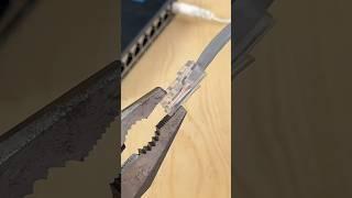 How to connect an internet plug using a regular pair of pliers at home. #short