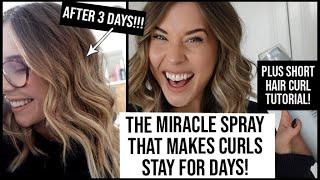 HOW TO MAKE CURLS LAST WITH ONE PRODUCT! + Short Hair Curl Tutorial | xameliax