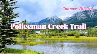 Walk Tour on Policeman Creek Trail, Canmore, Alberta, Canada. A great place in canmore