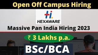 Hexaware Recruitment 2023 | Open Off Campus Hiring | Trainee Infrastructure Management Support