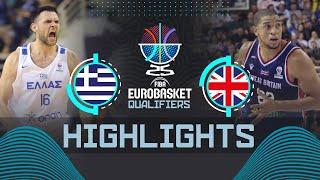 Greece  vs Great Britain  | Highlights | FIBA EuroBasket 2025 Qualifiers