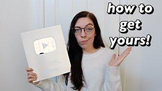 how to get your 100k subscriber plaque (silver play button)