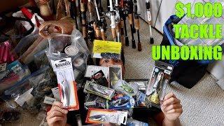 MASSIVE BASS PRO SHOPS TACKLE & LURE UNBOXING!!!