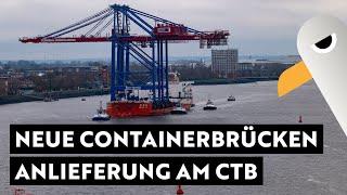 Neue Containerbrücken für die HHLA  Anlieferung am Containerterminal Burchardkai