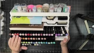 Marker, Ink Pad and Embossing Powder Storage