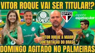 ESPORTE ESPETACULAR! VITOR ROQUE PRONTO PARA A ESTREIA/ PALMEIRAS x SÃO PAULO  NOTICIAS DO PALMEIRAS