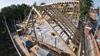 This is how to Build a Roof! - Hertfordshire UK HD TIMELAPSE VIDEO