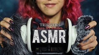 ASMR Français  ~ Triggers dans tes oreilles [Caresses, mousse, tapping]