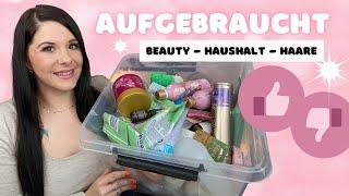 Aufgebraucht | Beauty - Haushalt - Haare | Tops & Flops | September 2021