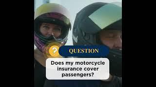 Does my motorcycle insurance cover passengers?