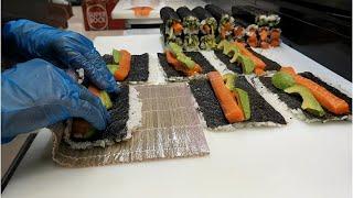 How to Make Sushi with Salmon and Avocado by Sushi Man Santosh