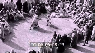 Stick fighting in El Jadida, Morocco, 1920