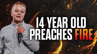 14 Year Old Preaches Fire to Adults at Church