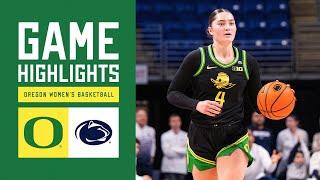 Oregon Women's Basketball at Penn State | GAME HIGHLIGHTS (2025)