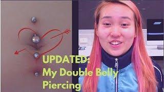 UPDATED: My Double Belly Piercing | A Month | Brielle WhatElse