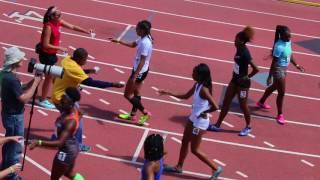 Battle wins JO's 100m final 17 18 womens