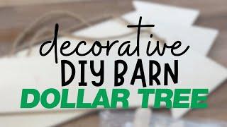 Decorative DIY barn | Dollar Tree | farmhouse decor