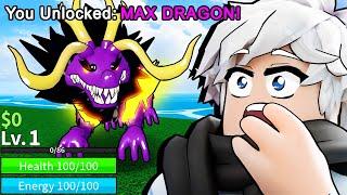 MAXING DRAGON FRUIT As A NOOB In Blox Fruits (Roblox)