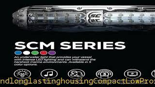 SCM-4 Series Stainless Steel Surface Mount Underwater Light, 17W, w/20' wire