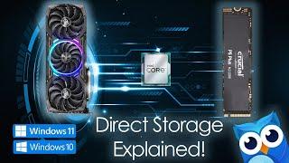 Why you need an NVMe: Direct Storage Explained (Bypass IO)