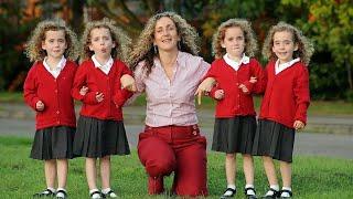 Mother Poses With Quadruplets – When The Photographer Zooms In, She Gets The Scare Of Her Life