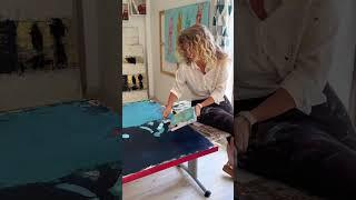 Flavia Birsan | Starting a new abstract artwork #art #artshorts #howtopaint #abstractart