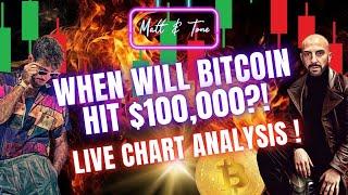 WHEN WILL BITCOIN HIT A $100,000?!-LIVE CHART ANALYSIS!