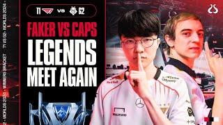 LS | FAKER VS CAPS! LEGENDS MEET AGAIN | WINNER TO KNOCKOUTS G2 vs T1