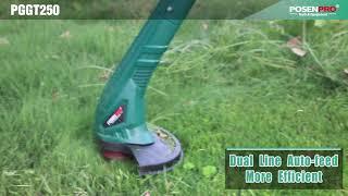 Electric Grass Trimmer Testing POSENPRO Brand PGGT250