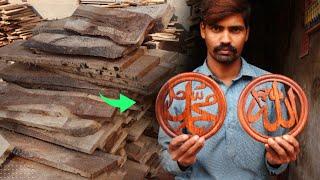 Incredible Process of Making Wooden Name Allah & Muhmmad | Amazing Woodworking Project