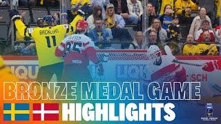 Highlights: SWEDEN vs DENMARK | 2025 #MensWorlds #IIHF