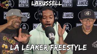 BAY AREA TAKEOVER!!!! | Bay Area Rapper LaRussell Slides In Debut L.A. Leakers Freestyle Reaction