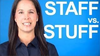 How to Say STAFF vs. STUFF -- American English Pronunciation