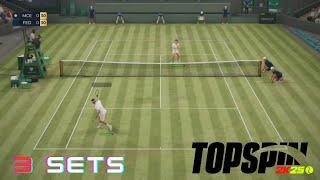 Topspin 2k25 | Roger Federer VS John McEnroe | WIMBLEDON 3 Sets | Expert | Gameplay Saul_Goodman_CH