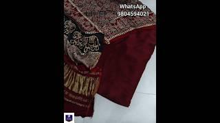 #Modal #Silk Plain top, #ajrakh #dupatta with #Tissue Pallu #ajrak #suits #music #fashion #festive