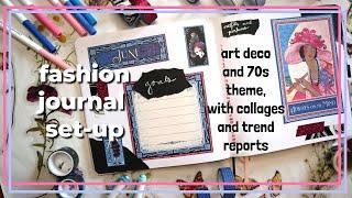 fashion bullet journal set-up  ft collages, wishlists, trend reports, and outfit tracking