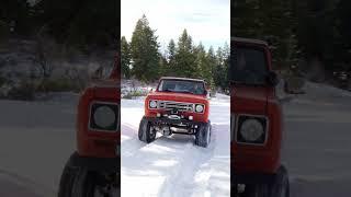 DEEP Snow and Wheeling Old Rigs