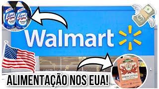 FAZENDO SUPER COMPRAS NO WALMART DOS EUA ALIMENTAÇÃO NOS EUA - QUANTO GASTEI? WALMART NOS EUA