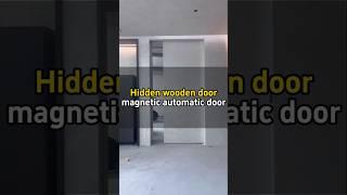 Minimalist solid wood magnetic automatic door, precisely adapted to all high-end residential scenes
