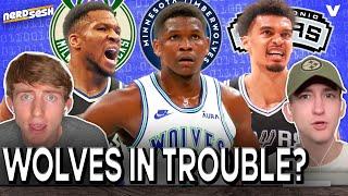 Timberwolves in TROUBLE? Will Wemby carry Spurs to playoffs? Bucks turning it around? | Nerd Sesh