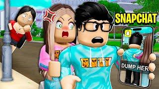 CREEPY Neighbor Stalked My Boyfriend On SNAPCHAT.. I  Stopped Her! (Roblox)